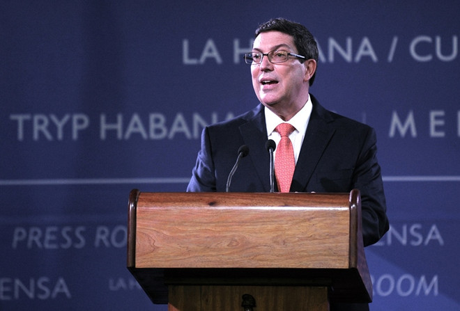 Ngoại trưởng Cuba Bruno Rodriguez. (Nguồn: AFP/TTXVN) Ngoại trưởng Cuba khẳng định thiện chí tiếp tục đối thoại với Mỹ ảnh 1
