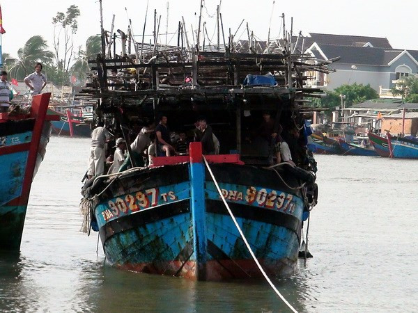 Bến Tre hỗ trợ cứu nạn 13 ngư dân của tàu cá bị nạn trên biển ảnh 1