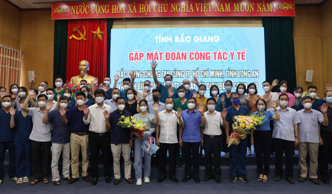 Bắc Giang tiếp tục cử y bác sỹ hỗ trợ các tỉnh phía Nam chống dịch ảnh 1