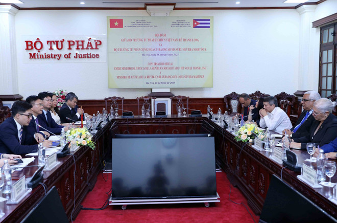 Việt Nam sẵn sàng chia sẻ với Cuba về tổ chức thi hành pháp luật ảnh 1