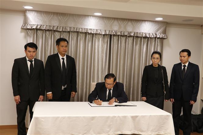 Lễ viếng nguyên Tổng Bí thư Đỗ Mười tại Thái Lan và Hàn Quốc ảnh 4