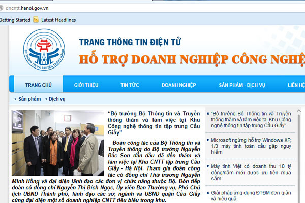 Hà Nội ra mắt website hỗ trợ doanh nghiệp công nghệ ảnh 1