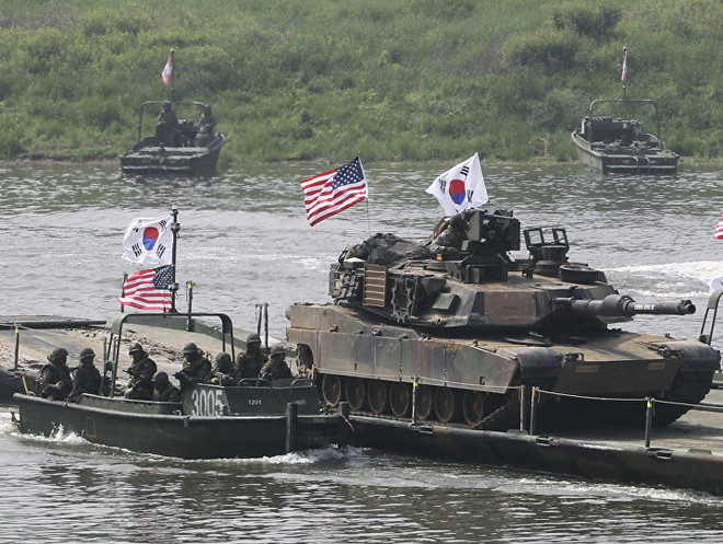 Số cuộc tập trận chung Mỹ-Hàn Quốc không giảm trong năm 2019 ảnh 1