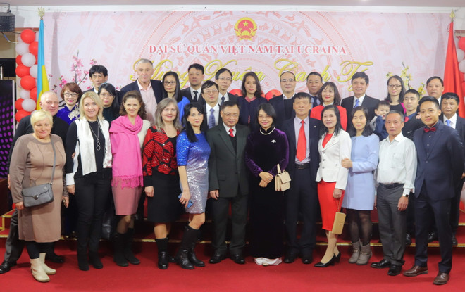 Đại sứ quán Việt Nam tại Ukraine tổ chức mừng xuân Canh Tý 2020 ảnh 2