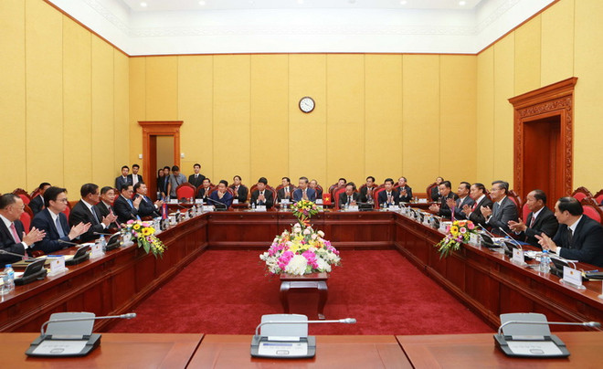 Lực lượng công an, an ninh Việt Nam-Lào-Campuchia phát huy hợp tác ảnh 1