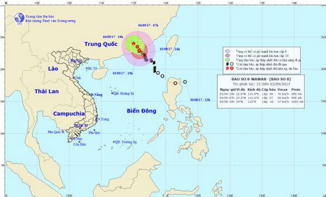 Bão số 8 đi vào Trung Quốc và suy yếu thành áp thấp nhiệt đới ảnh 1