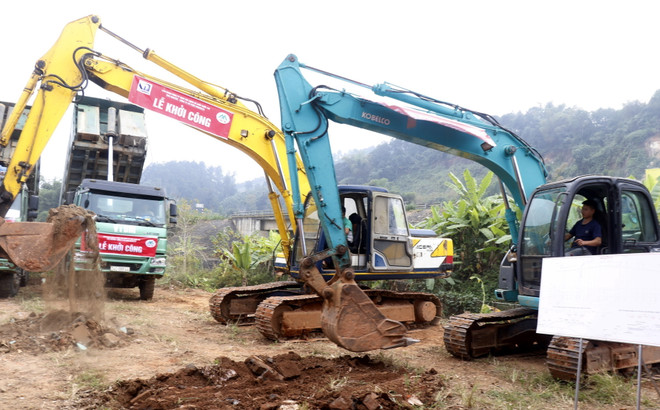 Khởi công dự án kết nối tỉnh lộ 152 với đường cao tốc Nội Bài-Lào Cai ảnh 2