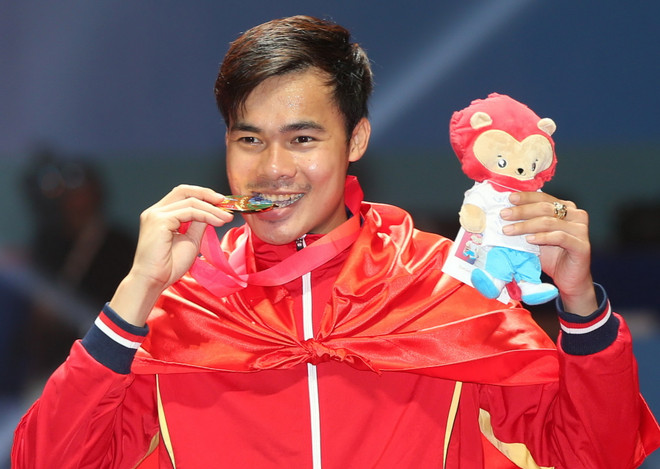 Nguyễn Tiến Nhật: "Huy chương vàng này xin gửi đến các HLV" ảnh 1