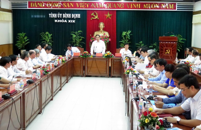 Trưởng Ban Tổ chức Trung ương làm việc tại tỉnh Bình Định ảnh 1