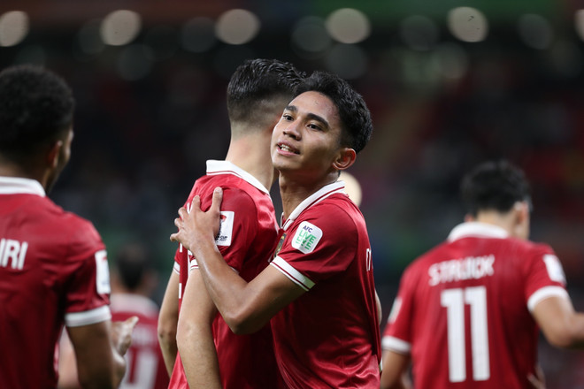 Indonesia liệu có thể giành quyền đi tiếp? (Ảnh: Hoàng Linh/TTXVN) ttxvn_asian_cup_2023_indonesia_2501.jpg
