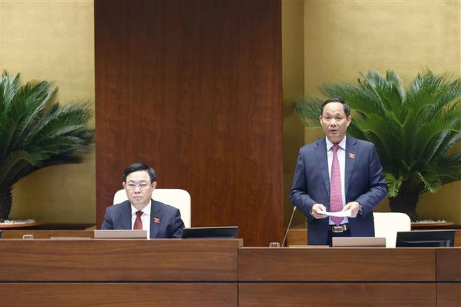 Phó Chủ tịch Quốc hội Trần Quang Phương phát biểu. (Ảnh: Doãn Tấn/TTXVN) Tập trung tháo gỡ khó khăn trong thực hiện công tác quy hoạch ảnh 1