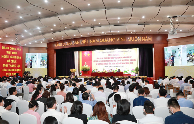 Bộ Tư pháp và Hải Phòng giữ ngôi quán quân Chỉ số cải cách hành chính ảnh 1