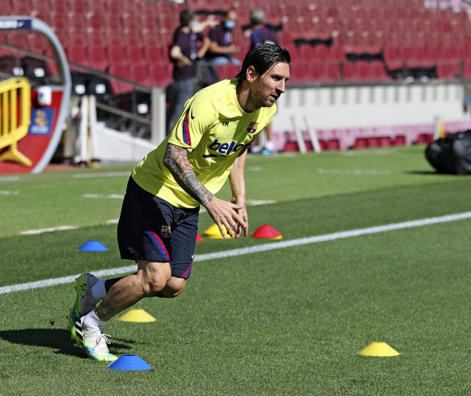 Messi hoàn toàn có thể ra sân ở trận gặp Mallorca. (Nguồn: Getty Images) Messi mang tin vui cho Barcelona trước ngày La Liga trở lại ảnh 1