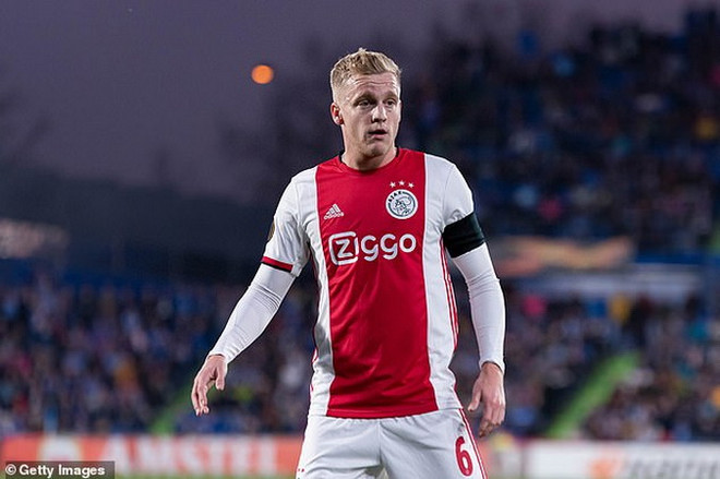 Tiền vệ Donny van de Beek trong màu áo Ajax. (Nguồn: Getty Images) Ajax xác nhận Manchester United muốn mua Donny van de Beek ảnh 1