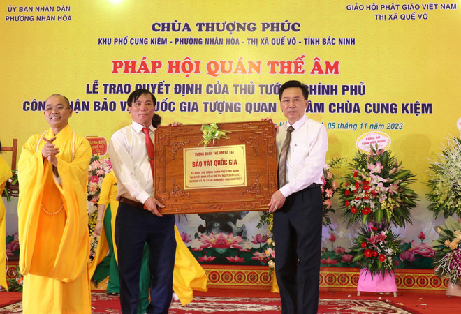 Bắc Ninh: Pho tượng Quan âm được khắc niên đại sớm nhất Việt Nam ảnh 2