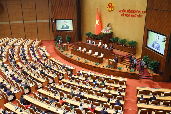 Quang cảnh phiên bế mạc. (Ảnh: Doãn Tấn/TTXVN) ttxvn_be mac quoc hoi.jpg