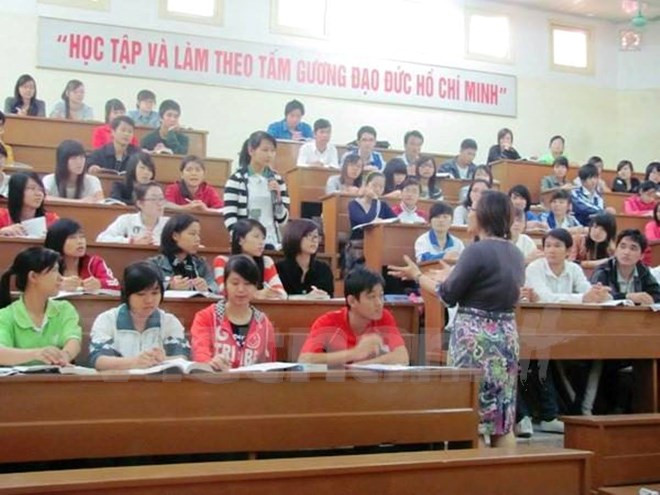 Giờ học của thầy và trò trường Đại học Sư phạm Hà Nội. (Ảnh: PM/Vietnam+) Sự kiện trong nước 16-22/10: Châu Thị Thu Nga lĩnh án tù chung thân ảnh 7