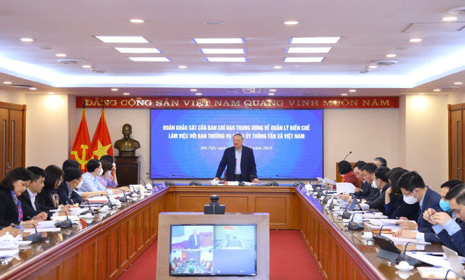 TTXVN hoàn thành mục tiêu tinh giản biên chế giai đoạn 2015-2021 ảnh 1