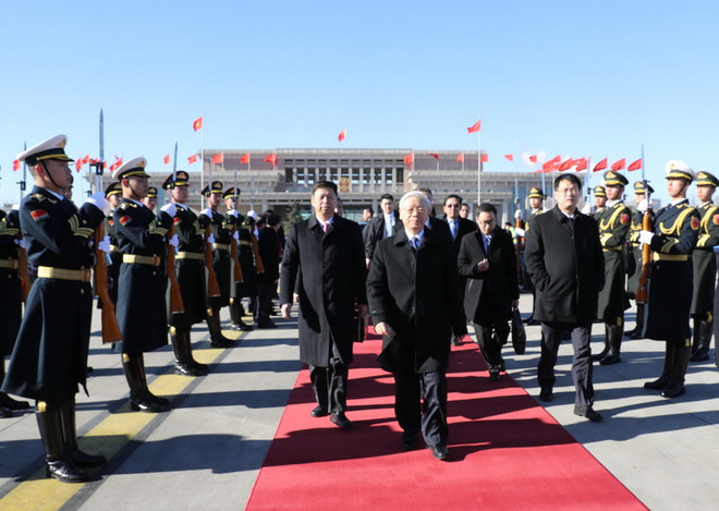 Tổng Bí thư thăm Đại sứ quán Việt Nam ở Trung Quốc ảnh 2