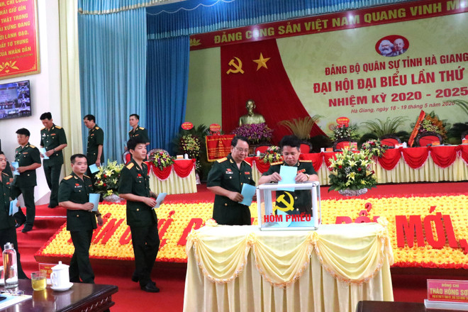 Đại hội đại biểu Đảng bộ Quân sự tỉnh Hà Giang nhiệm kỳ 2020-2025 ảnh 2