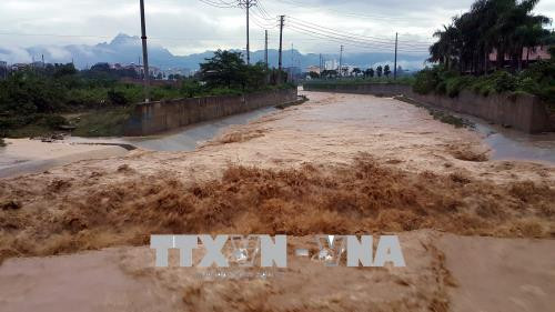 Hòa Bình: 3 cảnh sát bị thương do sập tường bao và điện giật trong mưa ảnh 1