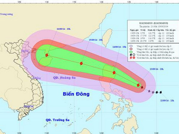Bão Kalmaegi diễn biến phức tạp, di chuyển rất nhanh vào Biển Đông ảnh 1