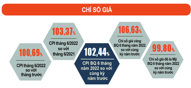 Bình quân 6 tháng đầu năm, CPI đã tăng 2,44% so với cùng kỳ ảnh 2