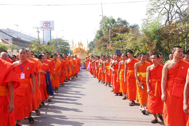 Việt Nam dự Lễ Trà tỳ cố Chủ tịch Liên minh Giáo hội Phật giáo Lào ảnh 2