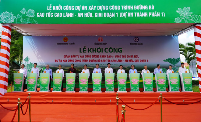 Khởi công xây dựng công trình Đường bộ Cao tốc Cao Lãnh-An Hữu ảnh 2