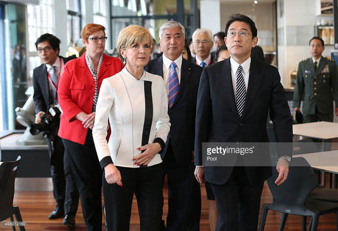 Nhật Bản-Australia thảo luận về vấn đề Triều Tiên và Biển Đông ảnh 1