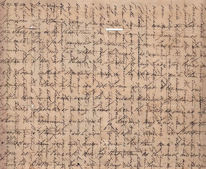 Kỳ lạ những bức thư viết chữ đan xen để tiết kiệm giấy và tiền ảnh 2