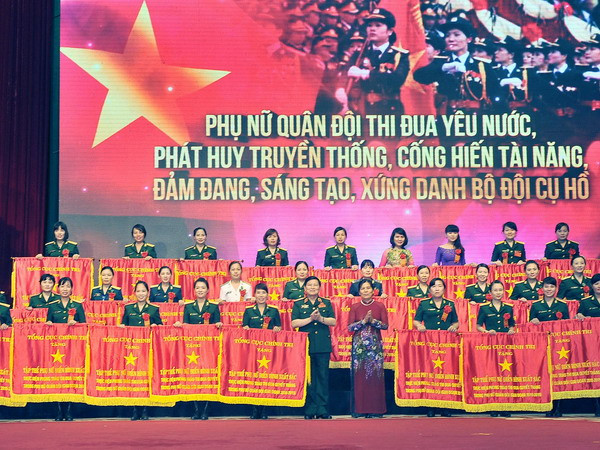 Phụ nữ Quân đội thi đua yêu nước xứng danh “Bộ đội Cụ Hồ” ảnh 1