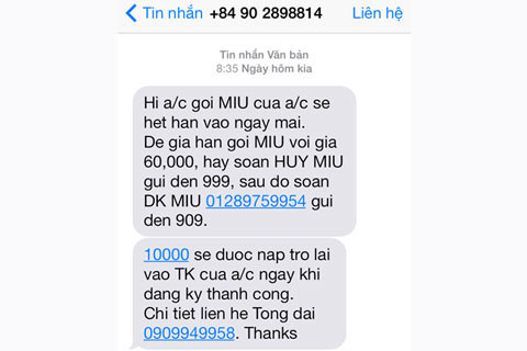 Xung quanh vụ "dụ dỗ" thuê bao đăng ký lại gói cước 3G ảnh 1