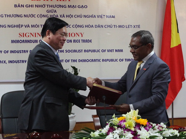 Việt Nam và Timor-Leste ký kết ghi nhớ thương mại mặt hàng gạo ảnh 1