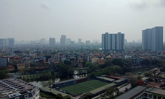 Chất lượng không khí tại Hà Nội sáng nay, 24/3, được Tổng cục Môi trường ghi nhận ở mức tốt, không ảnh hưởng tới sức khỏe. (Ảnh: HV/Vietnam+) Hà Nội vẫn là đô thị có mức độ ô nhiễm bụi mịn PM2.5 cao nhất ảnh 3