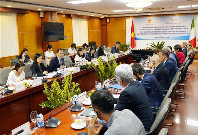 Việt Nam-Italy thống nhất nhiều kế hoạch về hợp tác thương mại ảnh 1