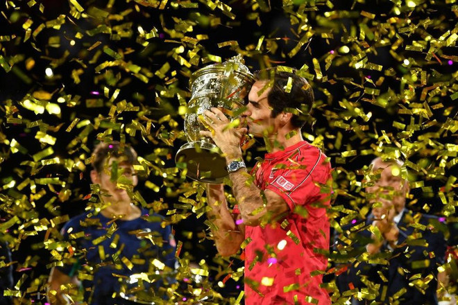 'Tàu tốc hành' Roger Federer hoàn tất cú decima tại Basel Open ảnh 1