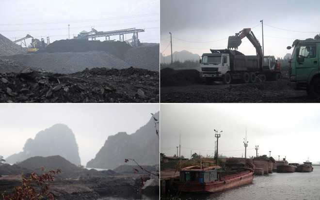 Hoạt động tập kết, tuyển rửa xít than. (Ảnh: P.V/Vietnam+) Bài 5: Lộ diện những ‘bà trùm’ sở hữu bãi xít than lớn nhất Quảng Ninh ảnh 2