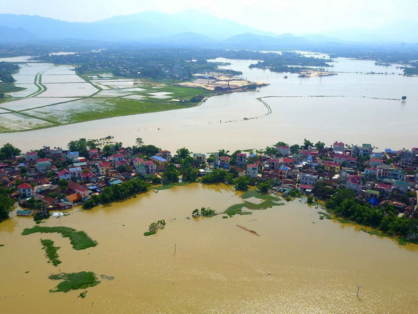 Hà Nội: Sông Bùi, sông Tích mực nước vẫn trên mức báo động III ảnh 1