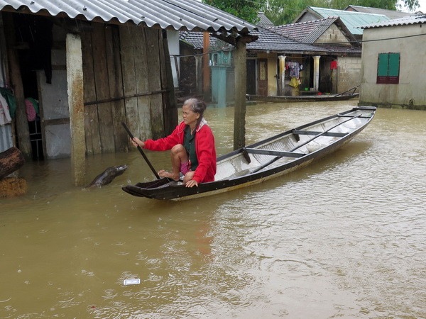 Mưa lớn kéo dài gây ngập lụt tại Quảng Trị, Thừa Thiên-Huế ảnh 1
