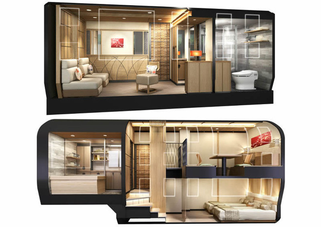 Nhật Bản công bố dự án đường sắt “khách sạn” cho nhà giàu ảnh 5