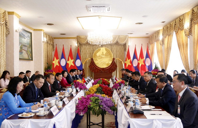 Phó Chủ tịch nước Đặng Thị Ngọc Thịnh thăm chính thức CHDCND Lào ảnh 2