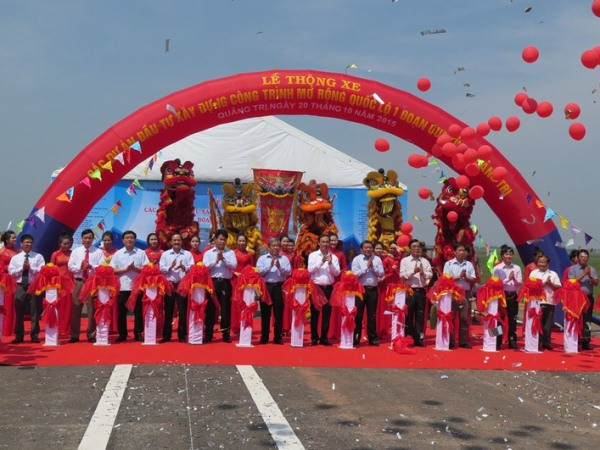 Thông xe 70Km dự án nâng cấp, mở rộng Quốc lộ 1 qua Quảng Trị ảnh 2