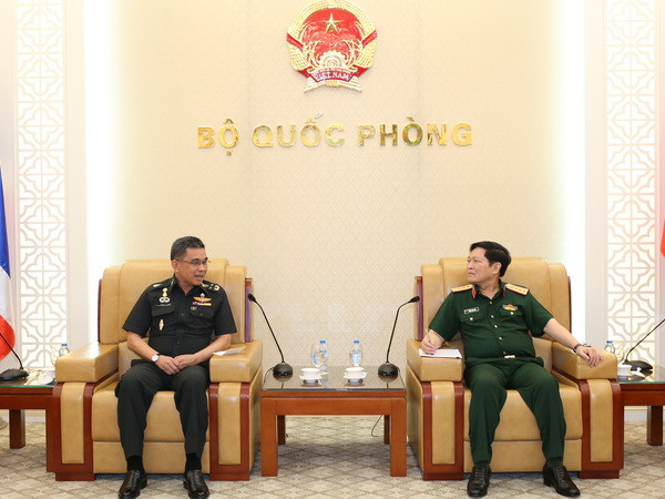 Bộ trưởng Quốc phòng tiếp Thư ký Thường trực Bộ Quốc phòng Thái Lan ảnh 1