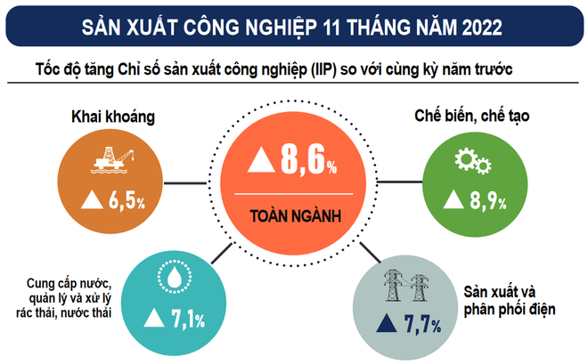 Chỉ số sản xuất công nghiệp tháng 11 tăng nhẹ 0,3% so với tháng trước ảnh 2