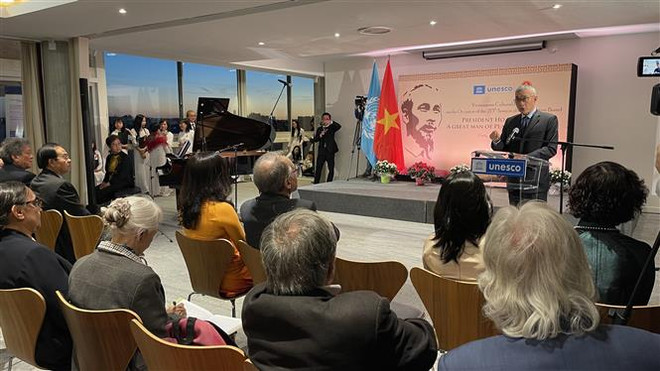 Lễ kỷ niệm 35 năm UNESCO ra Nghị quyết tôn vinh Chủ tịch Hồ Chí Minh ảnh 1