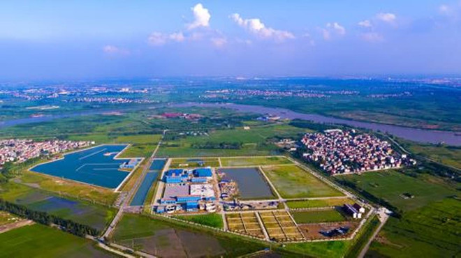 Toàn cảnh nhà máy nước mặt sông Đuống. (Nguồn ảnh: TTXVN Tổng Kiểm toán: Phải quản lý chặt các dự án xã hội hóa dịch vụ công ảnh 2