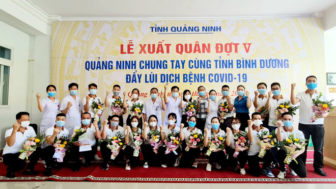 Nhiều nhân viên y tế Quảng Ninh lên đường hỗ trợ Bình Dương chống dịch ảnh 1