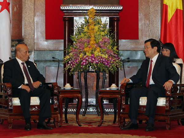 Chủ tịch nước Trương Tấn Sang tiếp Chủ tịch Quốc hội Algeria ảnh 1