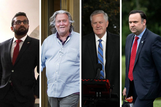 4 cộng sự thân cận của cựu Tổng thống Donald Trump bị triệu tập. (Nguồn: wsj.com) Triệu tập 4 cộng sự của ông Trump, điều tra vụ bạo loạn ở Đồi Capitol ảnh 1